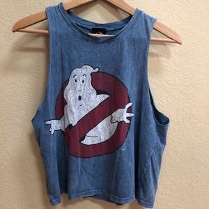 Blue Ghostbusters Muscle Tee